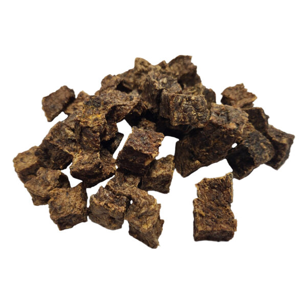 MIĘSO WOŁOWE – KOSTKI – 100g ok. 32szt. PRZYSMAK DLA PSA