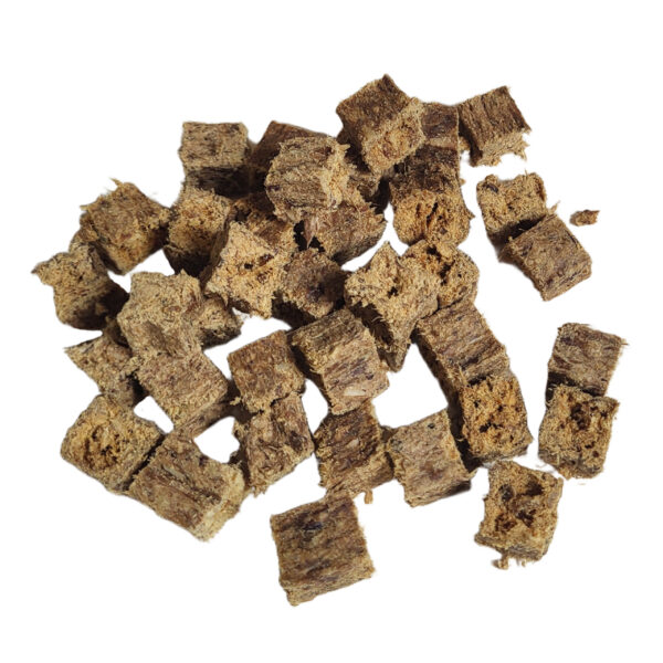 TRESERKI - KOSTKA -  Z MIĘSA INDYKA – 100g ok. 48szt - PRZYSMAK DLA PSA