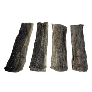 SKÓRA PŁASKA Z DORSZA - 500G - ok. 45szt. PRZYSMAK DLA PSA