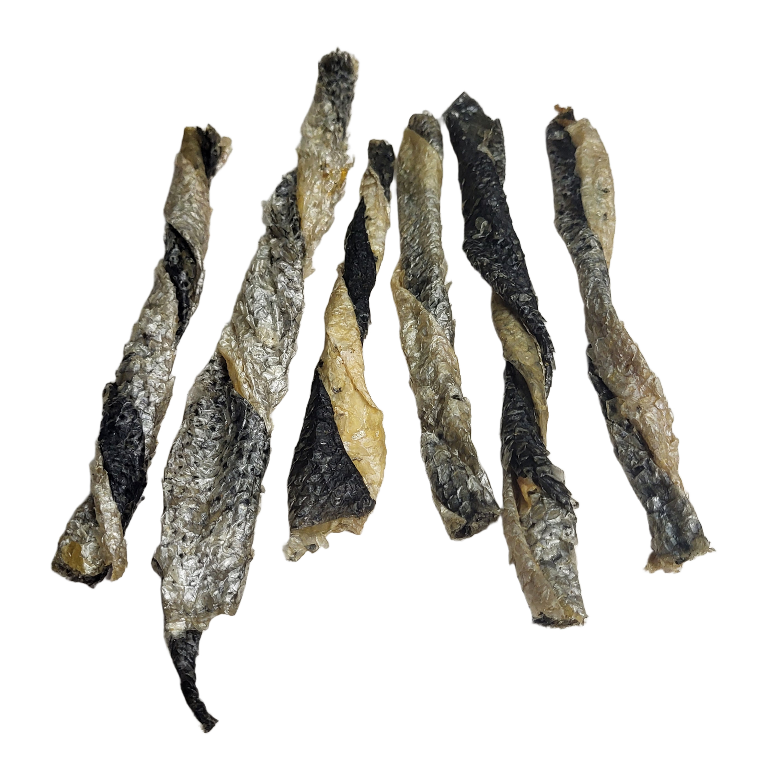 TWISTER ZE SKÓRY ŁOSOSIA - 250G - ok. 20szt. DLA PSA